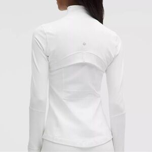 White Long Sleeve Athletic Top